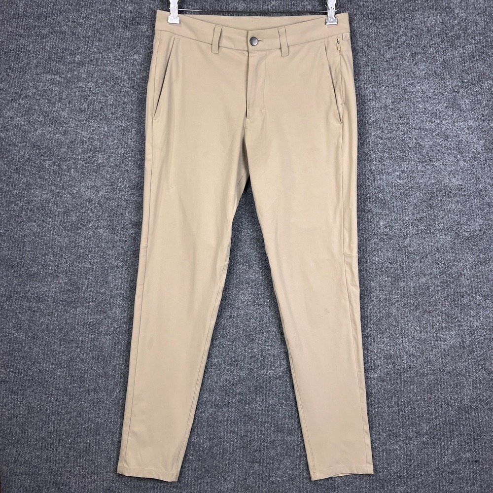 Lululemon Mens ABC Flat Front Chinos Casual Dress Pants Straight Leg Size‎ 30